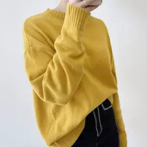 여성 겨울 데일리 오버핏 여리 라운드넥 긴팔 니트30대 모던한룩 이너티셔츠 스웨터 봄데이트코디 가을 세