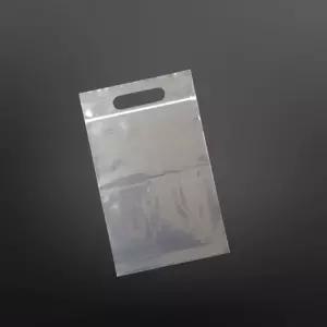 지퍼식 펀칭 손잡이봉투 투명 25X30cm +5cm 100매쇼핑백 팬시 비닐백 옷봉투