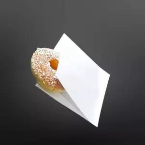 L형 도넛용 감성 포장봉투 화이트 15X15cm 200매제과 베이커리 크라프트 제과점 빵봉투