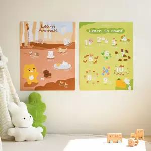 카카오프렌즈 공기 정화 포스터소품 벽포스터 선물 그림 디자인 꾸미기 인테리어 아트