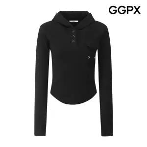 [GGPX] 양기모 슬림 후드 티셔츠 (GQ1TS001F)