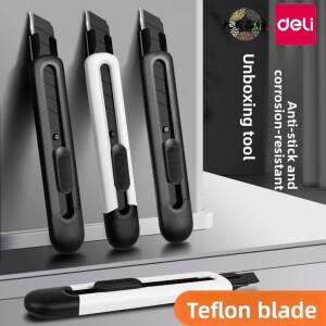 델리 휴대용 박스 커터 사무실 가정 공예 상자 판지 종이 DIY용 다기능 귀여운 칼