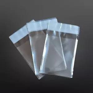 다용도 포장 비닐 접착 OPP봉투 8X30cm+4cm 400매투명 OPP 속지 쿠키 식품 빵봉투