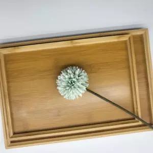 촬영소품트레이 대나무 우드 소형쟁반 카페 직사각 원목