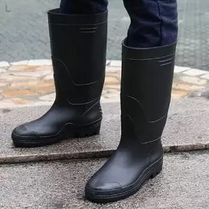 올블랙 롱 레인부츠 CC483 5N레인 여성 장화 예쁜 가벼운 패션