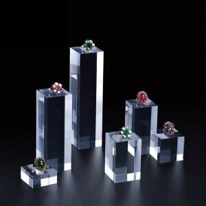 투명 사각형 시트 스탠드 디스플레이 사진 귀걸이 반지 패드 블록 쥬얼리 소품 스탬핑 홀더