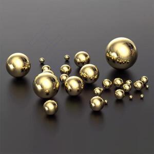 솔리드 황동 볼 정밀 순수 구리 라운드 비즈 H62 직경 1 2.381 3mm ~ 12.7mm