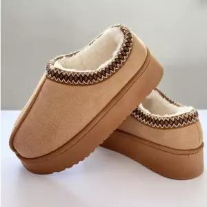 안쪽 퍼안감 겨울철 데일리 신기좋은 남여공용 슬리귀여운슬리퍼 회사실내화 교사 털신발 거실 푹신한 따뜻