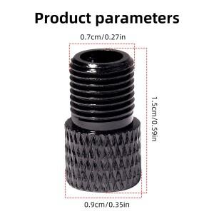 호환 VXM 자전거 알루미늄 합금 CNC 밸브 어댑터 Presta Schrader 펌프 에어 노즐 도구 사이클링 액세서리