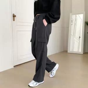 워빗 여자 스웨이드 카고 와이드 팬츠 SD-231102W밴딩바지 밴고 밴딩 스판고