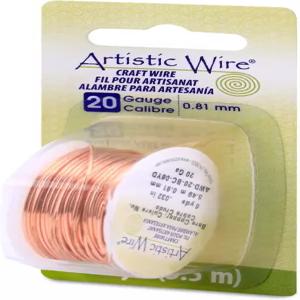 아티스틱 와이어 20 게이지 베어 구리 공예 보석 포장 6 야드