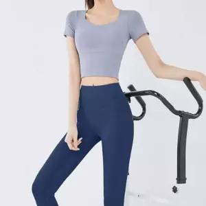 여성 내장브라탑 스포츠웨어 블루 운동복 요가 헬스 여자크롭 브라