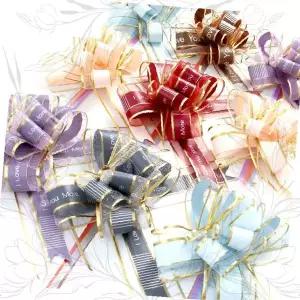 당기는 원터치 리본 장식 포장 데코 용품 파티 선물 꾸미기 재료