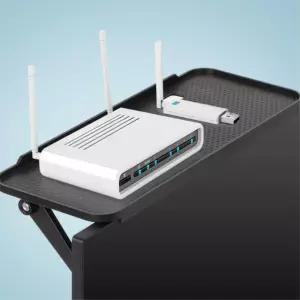 공유기 셋탑박스 TV뒤 배선정리 선반 받침대 작업실 공간선반 데스크용품 PC 상단선반