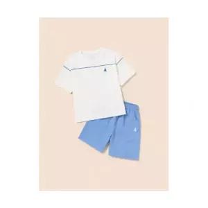 빈폴 키즈 냉감 우븐소재 배색 반팔 티셔츠 세트 화이트 (BI5442U101) 307650