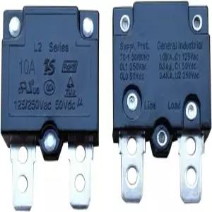 2Pcs 10A 125/250Vac 50Vdc 자동 리셋 릴레이 퓨즈 써마 스위치 차단기 전류 과부하 보호기 가 장난감