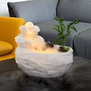 가정용분수 인테리어 분수대 펜션 소형 Sansheng돌 어항 스프레이 2007A 연꽃