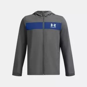 언더아머키즈바람막이 GQT 1370183-025 보이즈 UA 스포츠스타일 윈드브레이커