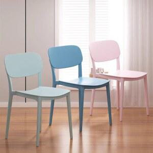 의자 파스텔체어 집드리 모노톤 1인용 컴퓨터 일인용 편한식탁 카페