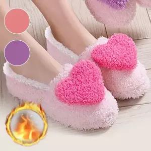 [하프클럽/]겨울 여성 털 사무실 퍼 실내화 슬리퍼 거실