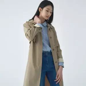 [지센] 후드탈착 벨티드 롱 트렌치 코트 LCCAO229_LK