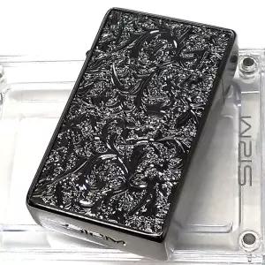 일본 사로메 네오 아라베스크 블랙 니켈 터보 라이터 회전화염 라이타