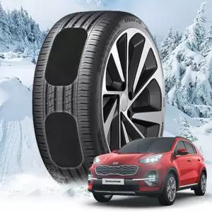 더뉴스포티지R 붙이는 스노우체인 스노우캐치