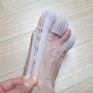 통풍형 실리콘 발가락골무 소형 링 보호대 엄지 발가락 골무