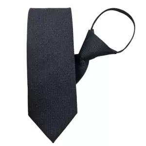 갤러리아 [ELLE HOMME] 엘르옴므 실크 자동/지퍼 넥타이 - 허쉬 다크그레이 8cm