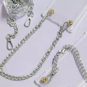 핸드백 체인 스트랩 40cm 실버 가방체인줄 체인백 WEC9F43