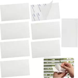 8개 수평 블라인드 수리 탭 미니 슬랫 키트 교체 화이트 고정 장치2인치 W x 35인치 L