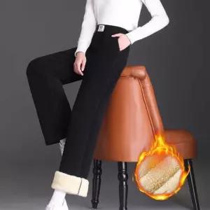 [퍼니메이커]심플 융털기모 코듀로이 바지 허리밴딩 겨울 만능팬츠 여성편한바지 여자겨울바지 여성정장바