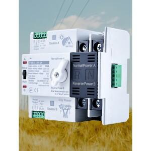 설비용차단기그리드 태양광 및 발전기용 3소스 자동 전환 스위치(ATS)  63A/100A/125A 220V 50/60Hz 가정용