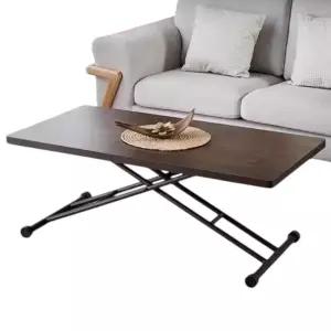 거실 쇼파 접이식 식탁 등받이 조절 가죽 좌식 식탁테이블