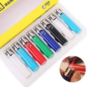 라온식 클리퍼 내구성  인플레이터블 방풍 라이터 핑크 불꽃 제트 부탄 토치 다기능 점화기 남성용 선물