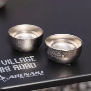 아베나키 캠핑 글램핑 소주잔 2p 미소잔 티타늄 휴대용 술잔