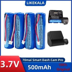 70mai 스마트 대시캠 프로 A550 A800 미드라이브 D02 HMC1450 교체용 배터리 3선식  3.7V 500mAh 리튬이온