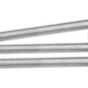 1pcs M6-M12 전체 스레드로드 미터법 와이어 스크류로드 볼트 바 스터드 탄소강 밝은 아연 도금 길이 120mm