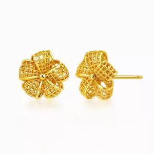 갤러리아 순금 24K 귀걸이 루에트 플라워