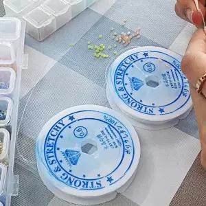 줄 비즈 키링 우레탄 투명 팔찌 만들기 재료 0.6mm