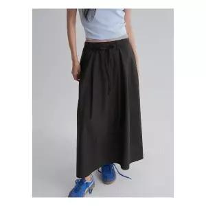 (325727LY25) [에잇세컨즈] 코튼 리본 롱 스커트 블랙 176147