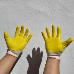 반코팅 장갑 황색 목장갑 면노반 손바닥코팅 1켤레