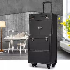 전문가용 바버샵 캐리어 트레이 공구함 이동식 대형
