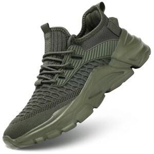 스렌켓 남성용 러닝화, 미끄럼 방지, 통기성, 경량 패션 스니커즈, 방지 운동화 걷기