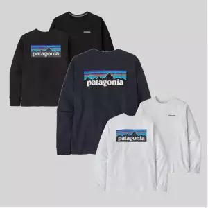 (백화점상품) 파타고니아 커플 스웨트셔츠 데일리 티셔츠 긴팔티