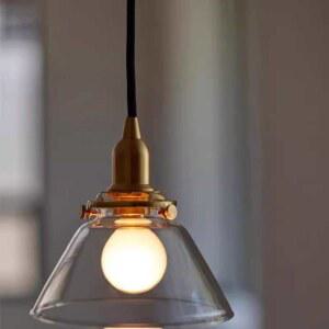 식당 작은 식탁등 램프 북유럽 미니 인테리어 조명 갓 침대 펜던트 유리