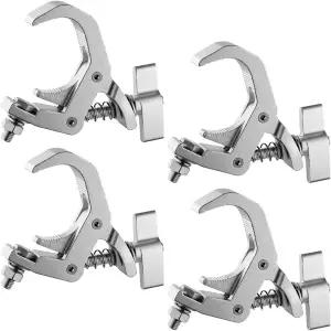 샷 헤비 듀티 4PCS 트러스 클램프 1.57-2.36인치 OD 40-60mm 파이프 330파운드 인장 강도 움직이는 헤드 파