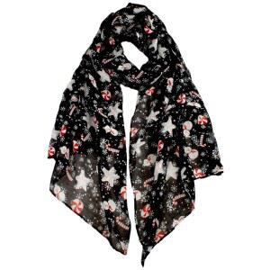 비비안 & 빈센트 홀리데이 선물 포장 부드러운 경량 쉬어 가을 겨울 여성용 크리스마스 스카프