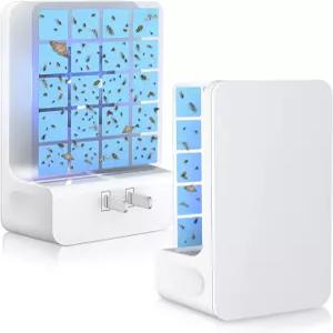 와우캐치 혁신적인 실내용 양면 비행 곤충 트랩 파리 과일 모기 나방을 위한 플러그인 라이트 버그 캐처