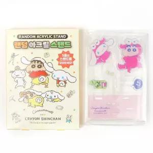 짱구와 시나모롤 콜라보 랜덤 아크릴 스탠드 캐릭터 인테리어 굿즈